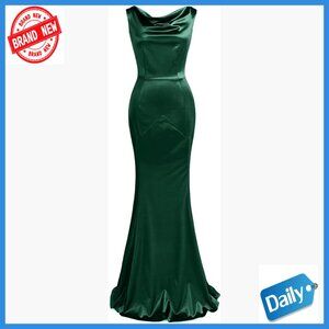 Sleeveless Mermaid Formal Evening Dress Polyester Spandex Slim Fit Maxi